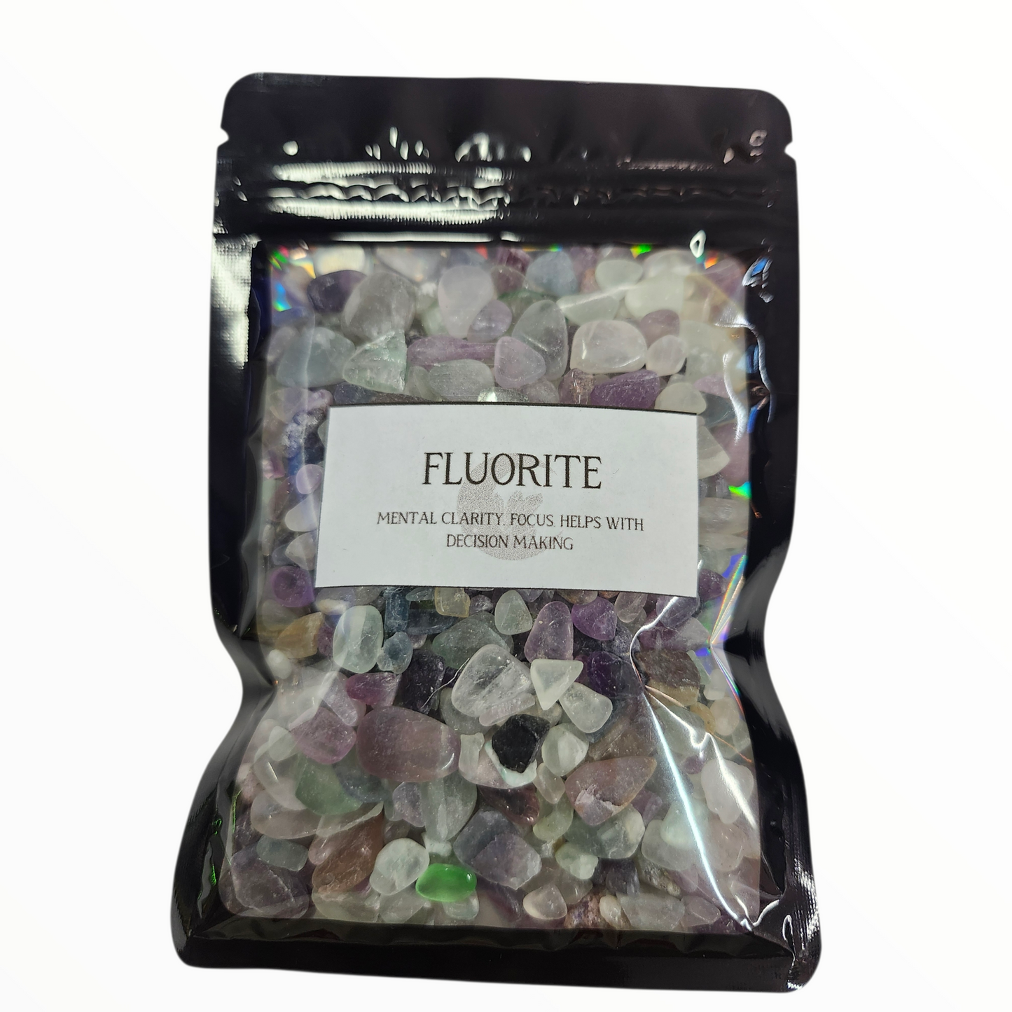 Fluorite crystal chips
