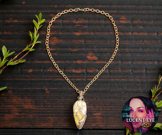 Bumblebee Jasper Tree of Life Pendant