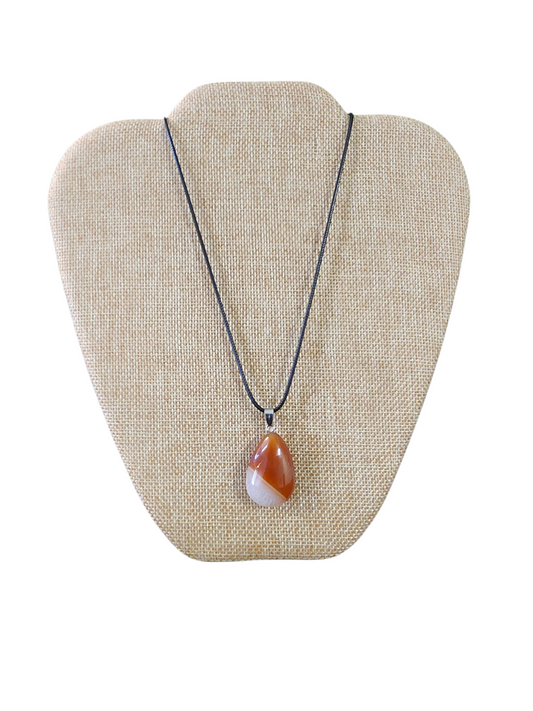 Carnelian Quartz Necklace