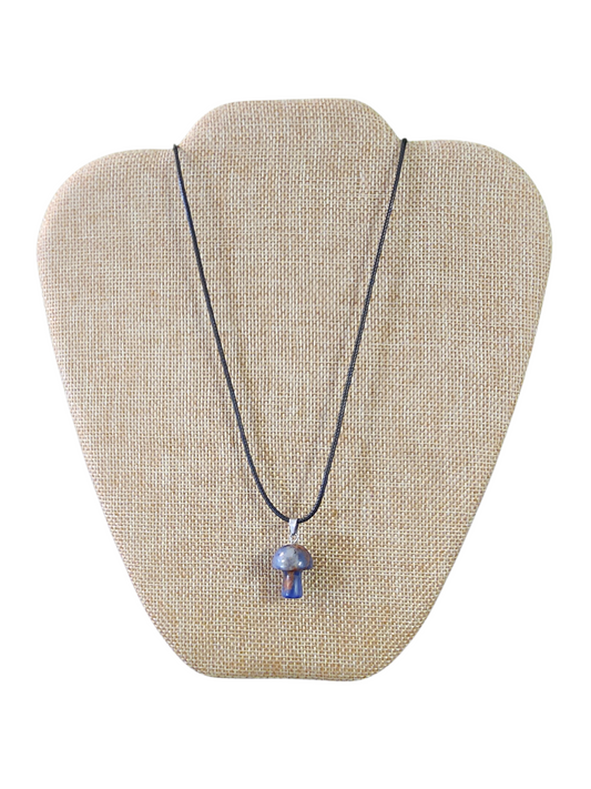 Sodalite Mushroom Necklace