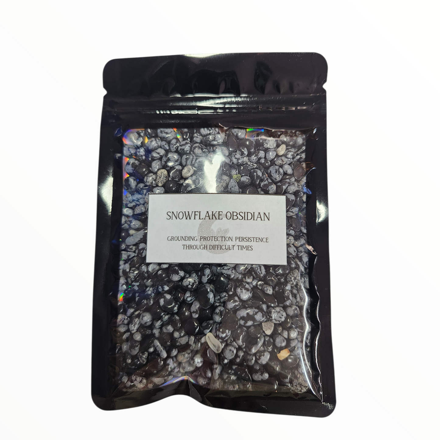 Snowflake Obsidian crystal chips