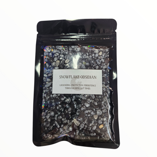 Snowflake Obsidian crystal chips