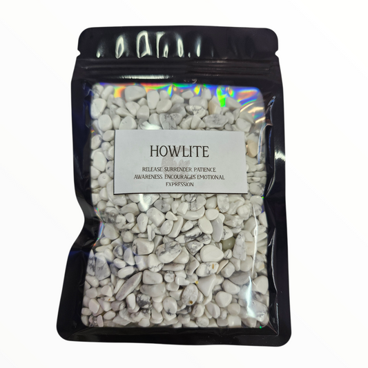 Howlite crystal chips