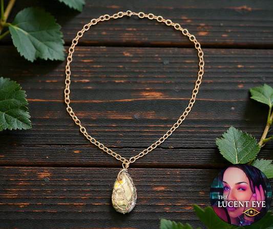 Tear Drop Bumblebee Jasper Pendant